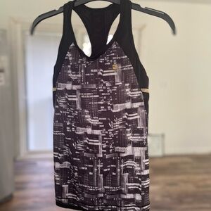 Black and White Patterned Tank Top